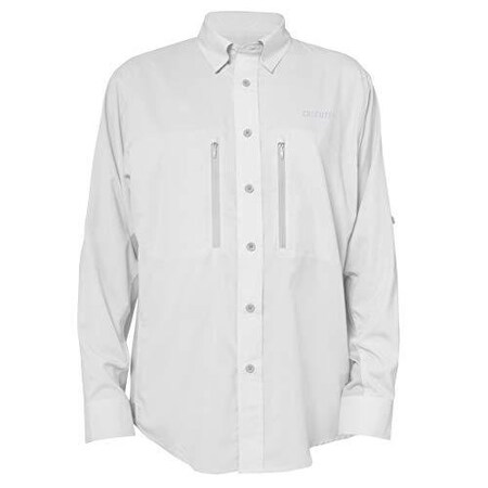 Calcutta Long Sleeve Performance Fishing Shirt Gray Med C1001-GRY-M
